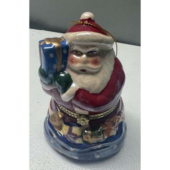 Mr. Christmas Santa Music Box Ornament Porcelain Figurine 2012 - Picture 1 of 3